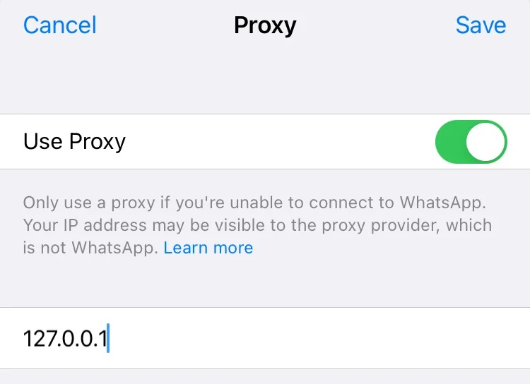 For Proxy App